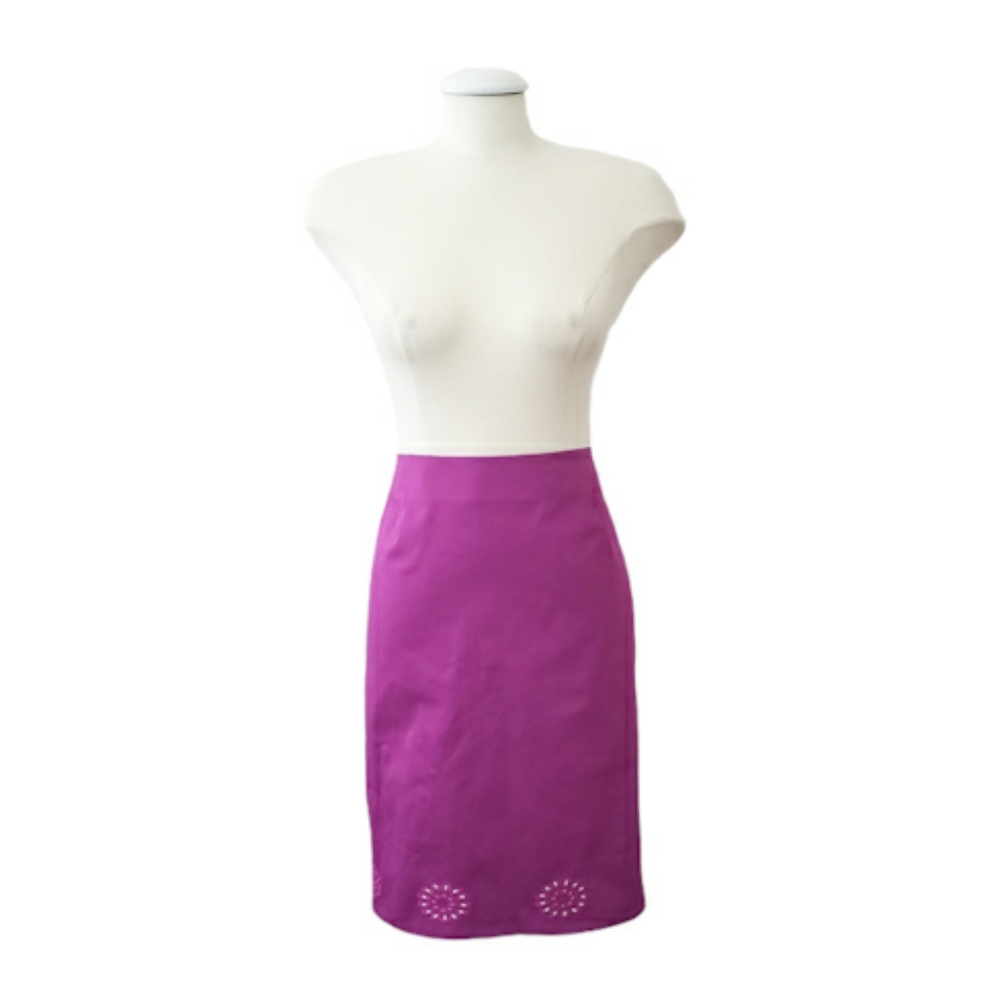 Jones & Co Radish Pink Cotton Skirt